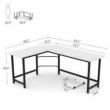 Black And White Wood Desk 90l Shaped Computer Desk Home Office Study Workstation Laptop Table White Wood Affilink Desk D Modern L Shaped Desk Home Office Furniture Desk L Shaped Desk