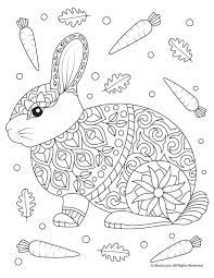 Our coloring content is always designed to spread joy and urge creativity. Rabbit Adult Coloring Page Woo Jr Kids Activities