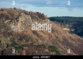 View of Kinnoull Hill from Magdalene Hill, Perth, Scotland, UK Stock Photo 