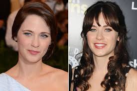 What 19 Celebrities Look Like With And Without Bangs Zooey Deschanel Hair Hair Makeover Zoey Deschanel