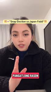 Hindi boboto ang mga foreigners. Pero madami ang nagaabang kung siya ay  mananalo sa boto ng publiko dito sa Japan. #SnapElectionJapan,  #JapanNews2026 #ForeignersinJapan, #FilipinolnJapan #fblifestyle ...
