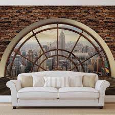 new york city skyline fenster vlies fototapete tapete mural 2397dk fototapete tapeten vlies fototapete