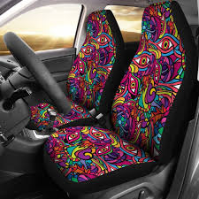 Trippy Print Pattern Universal Fit Car Seat Covers Fit Car Carseat Cover Car Seats