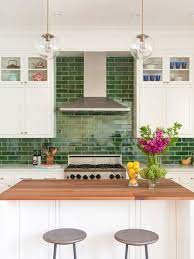 Tile backsplash ideas for black granite countertops. 77 Green Backsplash Ideas Inspired By Nature Green Design