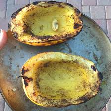 How To Grill Spaghetti Squash Whole Lifestyle Nutrition Recipe Grilled Spaghetti Squash Spaghetti Squash Squash Recipes
