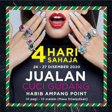It operates in the clothing and clothing accessories stores industry. 24 27 Dec 2020 Habib Warehouse Clearance Sale At Ampang Point Everydayonsales Com