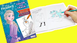 We have the following vegetables here: Disney Frozen 2 Color And Trace Activity Book Coloring Pages Of Anna Elsa Olaf Nokk Bruni Youtube