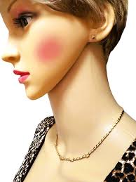 14k Yellow Gold Carla Rockstud Post Earrings