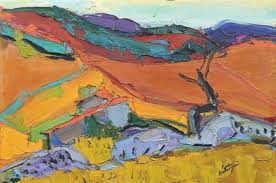 Les Pierrailles Bleu Aurel By Pierreambrogiani Art Painting Pierre
