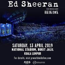 Pr worldwide also addressed the issue of ticket reselling in regards to ed sheeran's previous concert at axiata arena in 2017 and announced they would be disabling the barcodes of resold tickets to curb this problem. Pr Worldwide On Twitter Special Guest One Ok Rock Will Support Ed Sheeran On His Divide World Tour 2019 Asia Leg Let S Rock Oneokrock Divideworldtour Https T Co Ssgqrsofva