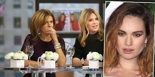 Lily james has made her first tv appearance since being spotted with dominic west in rome. Today Show Insists On Asking Lily James About Affair With Dominic West