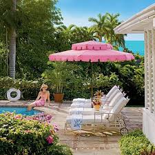 This extraordinary and artistic pink patio umbrella depicts the migration of oriental cranes during the spring season. Best Outdoor Patio Umbrellas A Twist On The Expected The Well Appointed House Design Fashion And Lifestyle Blog