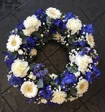 Check spelling or type a new query. Royal Blue Funeral Wreath Casket Flowers Funeral Flower Arrangements Funeral Flowers