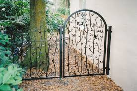 Small Iron Garden Door With Simple Design Darkdud Com Metal Garden Gates Iron Garden Gates Garden Gate Design