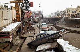 An earthquake measuring 8.2 on the richter scale has struck just south of the alaskan peninsula. 1964 Alaskan Earthquake The Riverside Club For Adventure Imagination