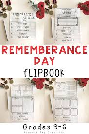 Use This Remembrance Day Flipbook Activity For Kids To Teach Them About What It Means And How It Can Be Respected This P Flip Book Remembrance Day Remembrance