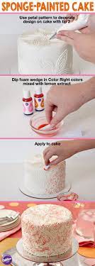 Petal Painting Fondant Cake Painted Cakes Cake Decorating Cake Decorating Tools