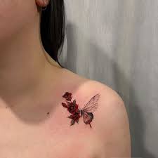 Pretty Butterfly Tattoo Designs And Placement Ideas Red Ink Tattoos Butterfly Tattoo Designs Small Shoulder Tattoos