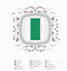 Georgia Dome Seating Map Football Seating Charts Mercedes