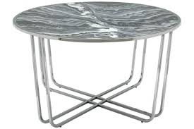 Tempered clear glass is a classy compliment to tempered clear glass is a classy compliment to the chrome. Lottie Grey Glossy Round Coffee Table Marble Effect And Chrome Furnitureinstore