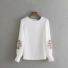 Atasan wanita basic blouse wanita muslim full kancing. Baru Fashion Wanita Floral Hitam Putih Bordir Warna Baju Blus Kemeja Wanita Kasual Slim Blusas Pullover Femininas Atasan Ls2618 Blus Dan Kemeja Aliexpress