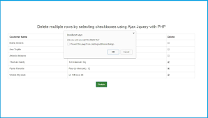 How To Delete Multiple Selected Rows Using Jquery Web Development Tutorial Jquery Multiple