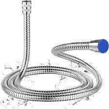 AMORIX Shower Hose 59 inch Extra Long Chrome Handheld Shower Head Hose with  Brass Insert and Nut - Lightweight and Flexible - Amazon.com