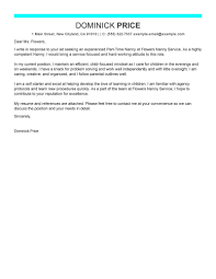Amazing Part Time Nanny Cover Letter Examples Templates From Our Writing Service