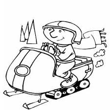 If your child loves interacting. Man With Scarf On Snowmobile Coloring Sheet