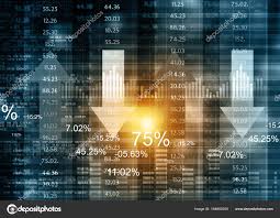Stock Market Chart Financial Background Stock Photo