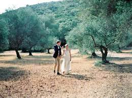 Grecian Wedding At An Olive Farm In Kefalonia Greece Tie The Knot Santorini Weddings Events Grecian Wedding Santorini Wedding Greece Wedding