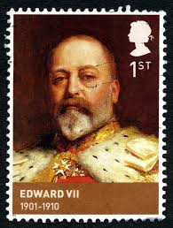 Edward VII UK Postage Stamp Editorial Photography