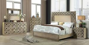 We proudly serve different locations such as ancaster, barrie, brampton, burlington, kitchener, mississauga, london. Transitional Style Light Brown Finish 5 Piece Bedroom Set W King Size Bed Icar Ebay