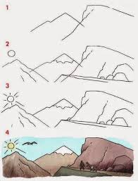 Cocuklar Icin En Kolay Manzara Cizimi Kendinyapsana Com Cizim Easy Drawing Tutorial Manzara