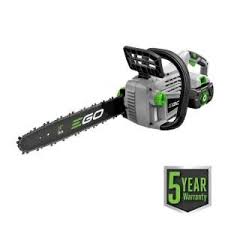 Ego 14 In 56v Lithium Ion Cordless Electric Chainsaw 2 5 Ah Battery And Charger Included Cs1401 The Home Depot In 2020 Cordless Chainsaw Chainsaw Electric Chainsaw
