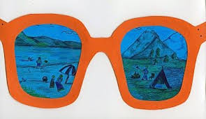 End Of The Year Art Project Idea Make Sunglasses And Draw Reflection Pictures Of How You Want Summer Art Projects School Art Projects Classroom Art Projects