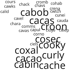 Cabal 12 · cabby 16 · caber 11 · cabin 12 · cable 12 · cabob 14 · cacao 11 · cacas 11 · cache 13 · cacti 11 · caddy 12 . 5 Letter Words Starting With C Find Me A Word
