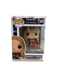 Funko Pop Thor Love and Thunder 1076 Exclusive Mighty Thor NEW/Box distress  Bobb | eBay