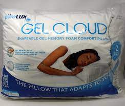 Purelux Gel Cloud Shapeable Gel Memory Foam Comfort Pillows 20x26 Inches 2ct For Sale Online Ebay