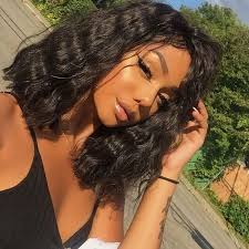 Brazilian hair blends well with natural straightened hair. Full Lace Human Hair Wigs 100 Virgin Brazilian Human Hair Short Bob Curly Hair Styles Human Hair Wigs Wig Hairstyles