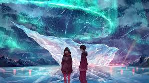 Find the best couples anime wallpapers on wallpapertag. Hd Wallpaper Anime Couple Ice Field Scarf Anime Girl Boy Two People Wallpaper Flare