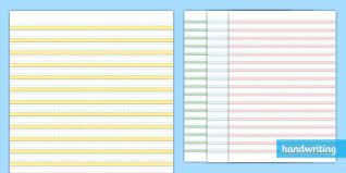 Blank Handwriting Sheets Primary School Twinkl The site owner hides the web page description. twinkl handwriting highlighted paper activity sheets