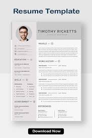 Free resume builder app will help you to create professional resume & curriculum vitae (cv) for job application in few minutes. Resume Template Instant Download Professional Resume Etsy In 2021 Modern Resume Template Free Resume Template Download Resume Template