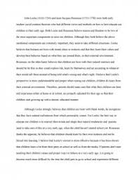 Lockes Vs Rousseaus Views On Child Development Essay