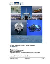 We bring our shop right to your dock. Maritime Economic Impact Cluster Analysis Final Report