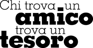 Origine, spiegazione e come si usa nella lingua italiana. Sticker Decorativo Chi Trova Un Amico Tenstickers