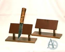 With this, you can easily organize all. Vertical Knife Holder For 3 Knives The Walnut Wood Knife Etsy Knife Holder Knife Rack Wood Knife