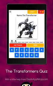 Think you know a lot about halloween? The Transformers Quiz For Android Apk Download