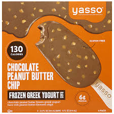 Get nutrition information for yasso items and over 200000 other foods (including over 3000. Yasso Chocolate Peanut Butter Chip Greek Yogurt Bar Ice Cream Foodtown