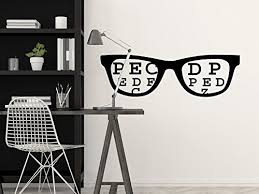 Amazon Com Eye Chart Decal Glasses Decal Eye Doctor Gift